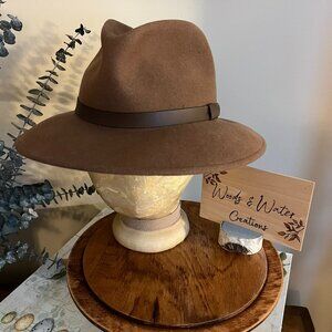 Pendleton Outback/fedora style 100% virgin wool hat VINTAGE made in USA - M